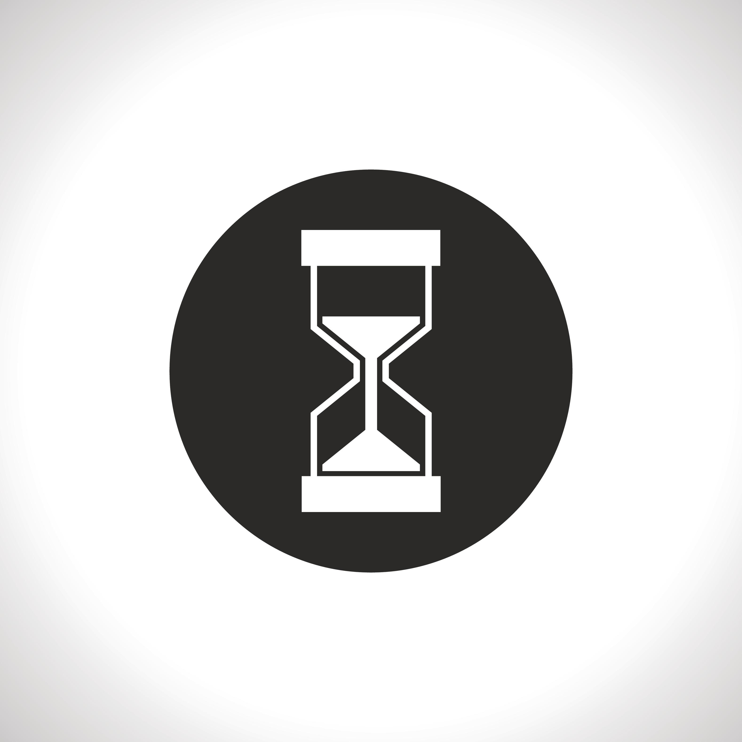 hourglass loading sign